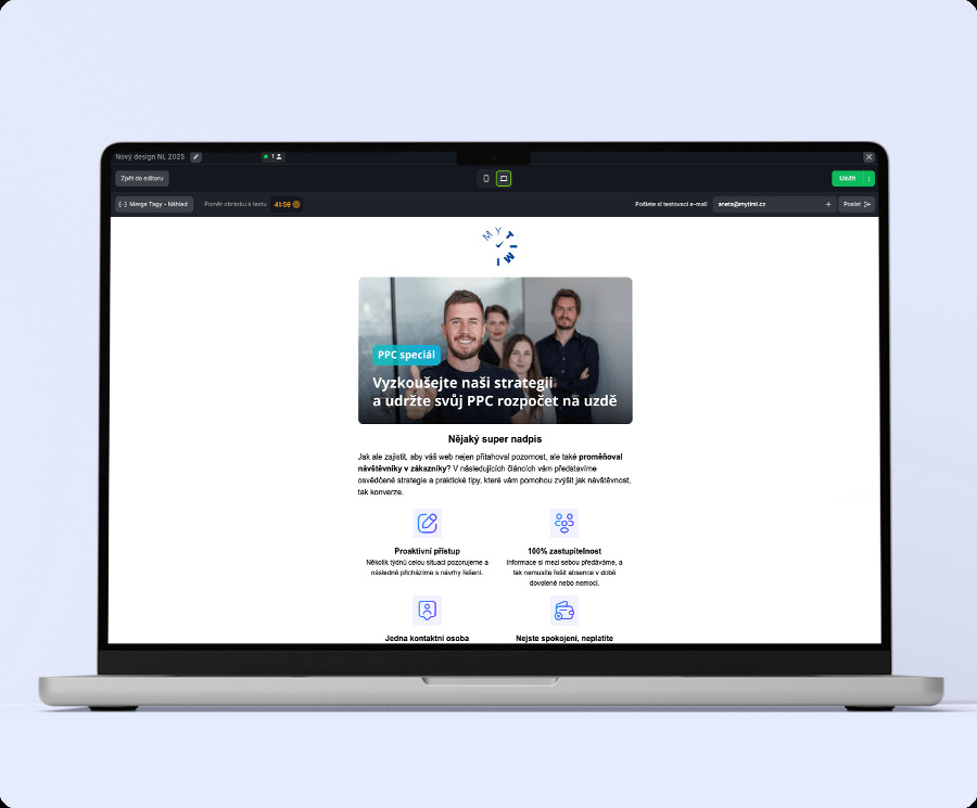Postaráme se i o automatické a transakční e-maily