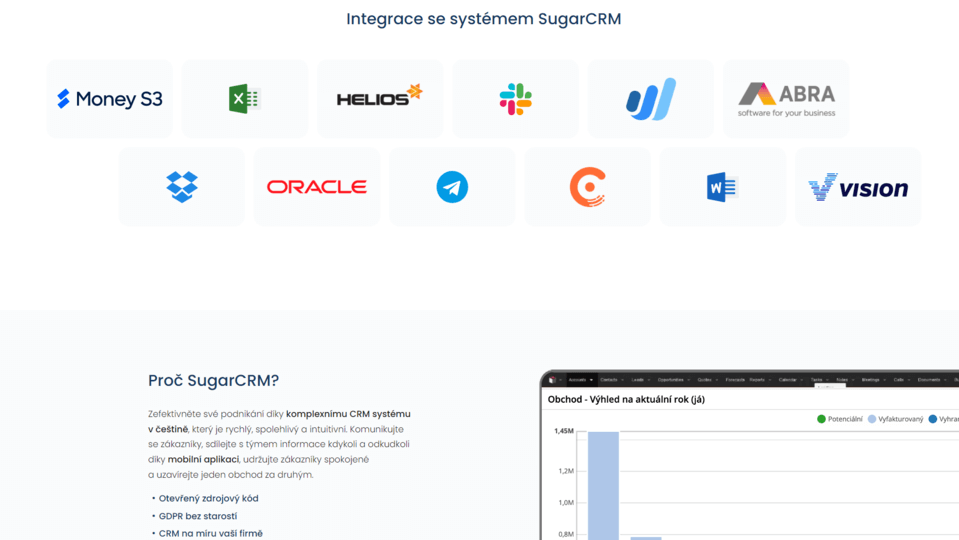 web na míru pro algotech crm