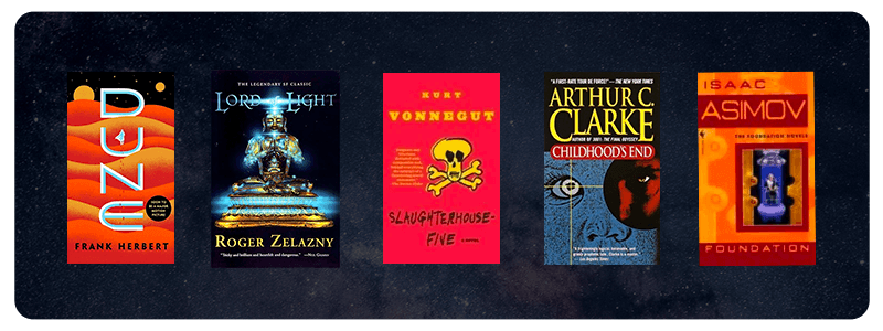 Oblíbené sci-fi knihy – Duna, Jatka č. 5, Lord of Light, Nadace a Konec dětství 